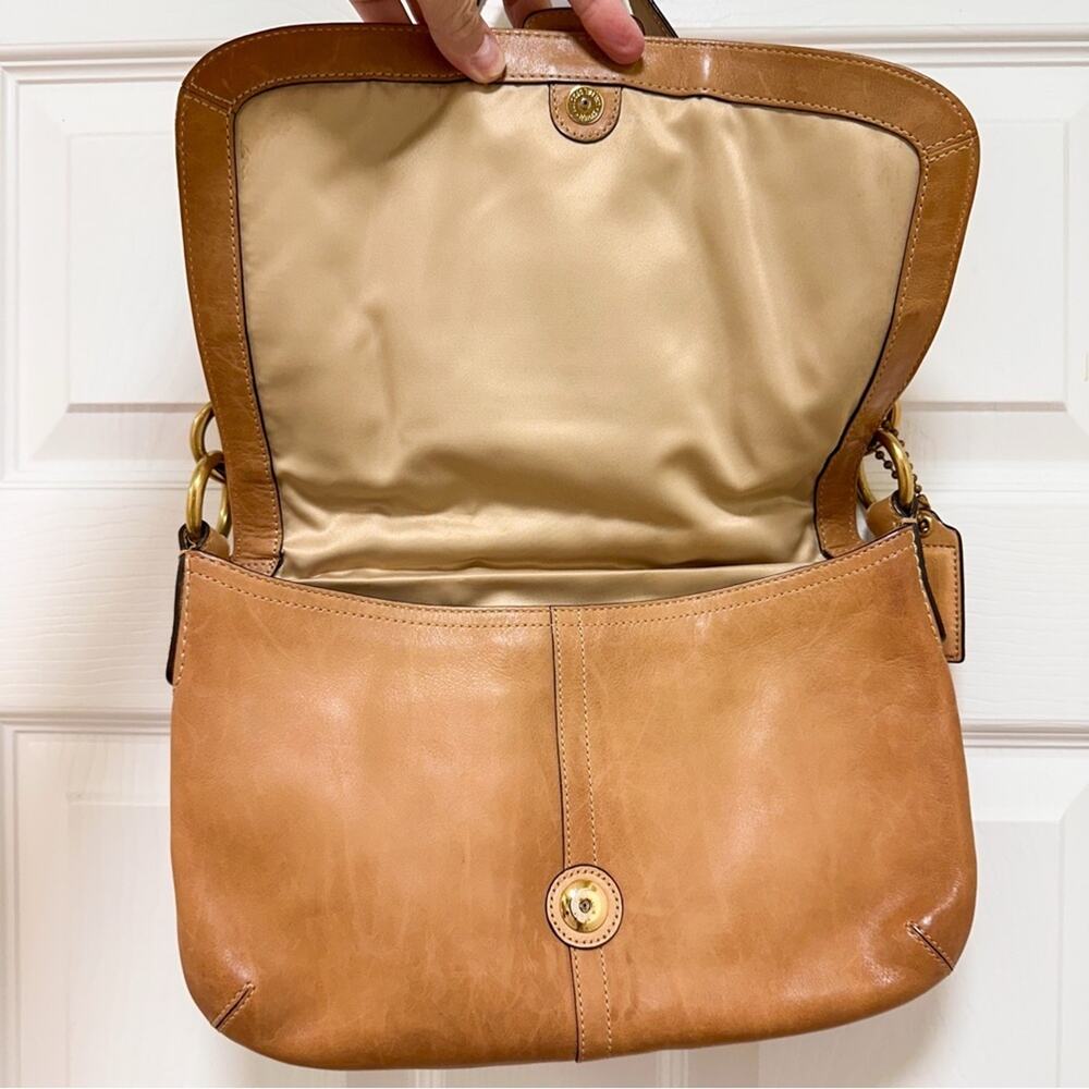 Coach Legacy Soho Buckle Flap Woven Leather Large Hobo Shoulder Bag Vintage Y2K - Picture 10 of 12